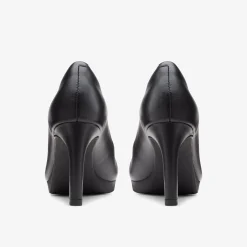 Clearance Ambyr Joy Black Leather Women Dress Shoes|Heels & Pumps