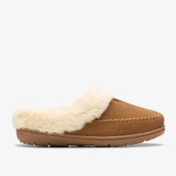 New Camelae Shine Tan Women Slippers|Slippers