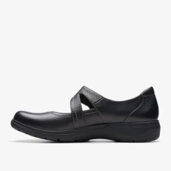 New Carleigh Jane Black Leather Women Slip-Ons|Clogs & Mules