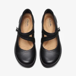 New Carleigh Jane Black Leather Women Slip-Ons|Clogs & Mules