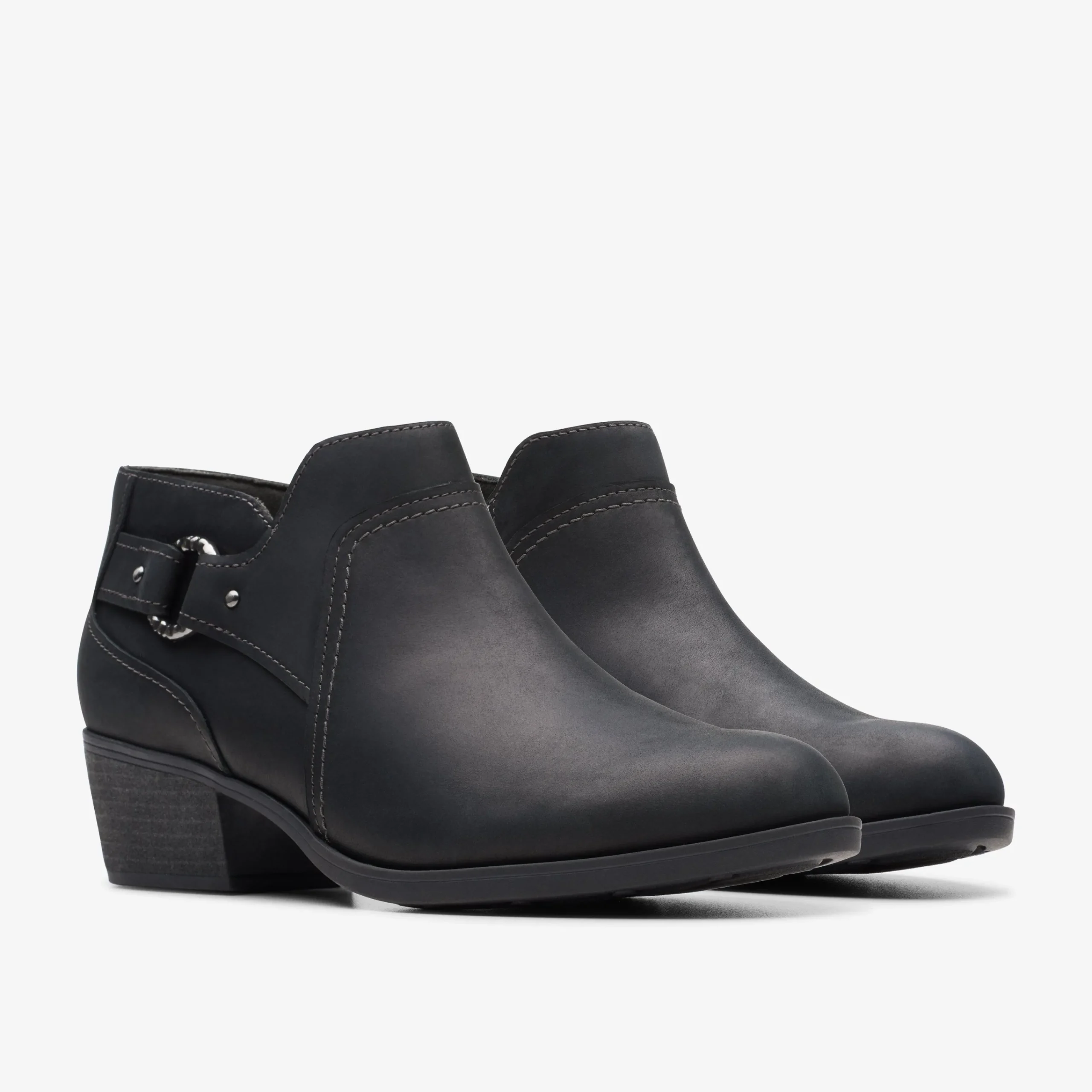 Best Charlten Grace Black Oily Leather Women Boots & Booties