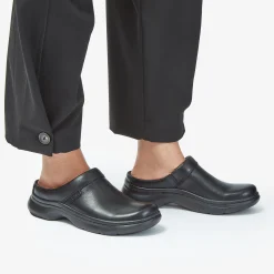 Clearance Pro Clog Black Leather Women Slip-Ons|Clogs & Mules