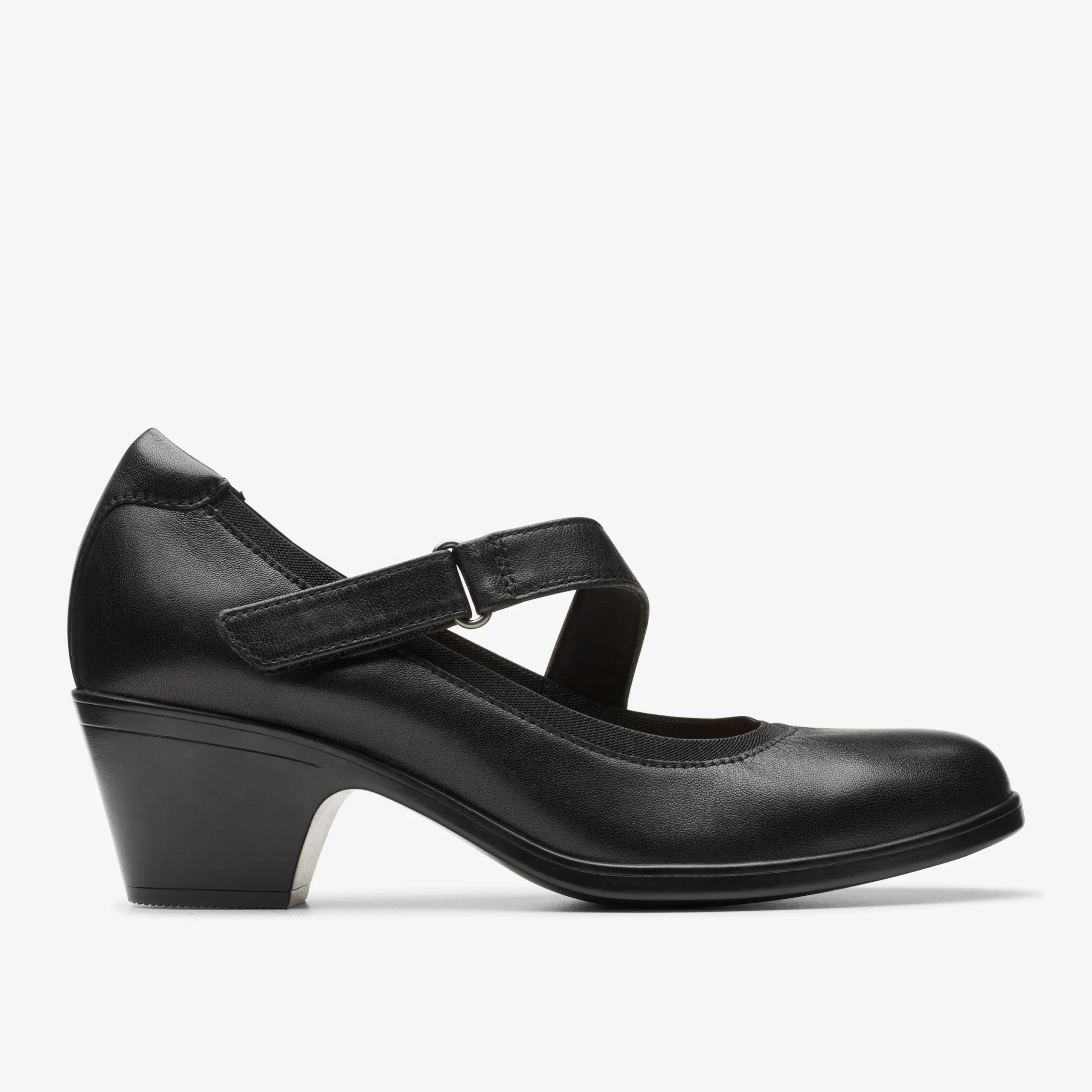 Clearance Emily 2 Mabel Black Leather Women Mary Janes|Heels & Pumps