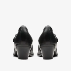 Clearance Emily 2 Mabel Black Leather Women Mary Janes|Heels & Pumps