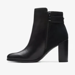 Sale Freva 85 Buckle Black Leather Women Boots & Booties|Dress Shoes