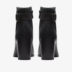 Sale Freva 85 Buckle Black Leather Women Boots & Booties|Dress Shoes