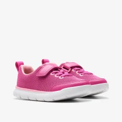New Hoop Run Kid Pink Synthetic Kids Crib & Toddlers (Size 0-10)|Little Kids (Size 10.5-3)