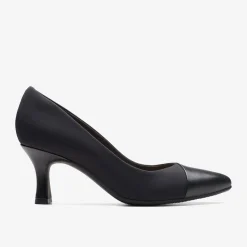 New Kataleyna Rose Black Leather Women Dress Shoes|Heels & Pumps