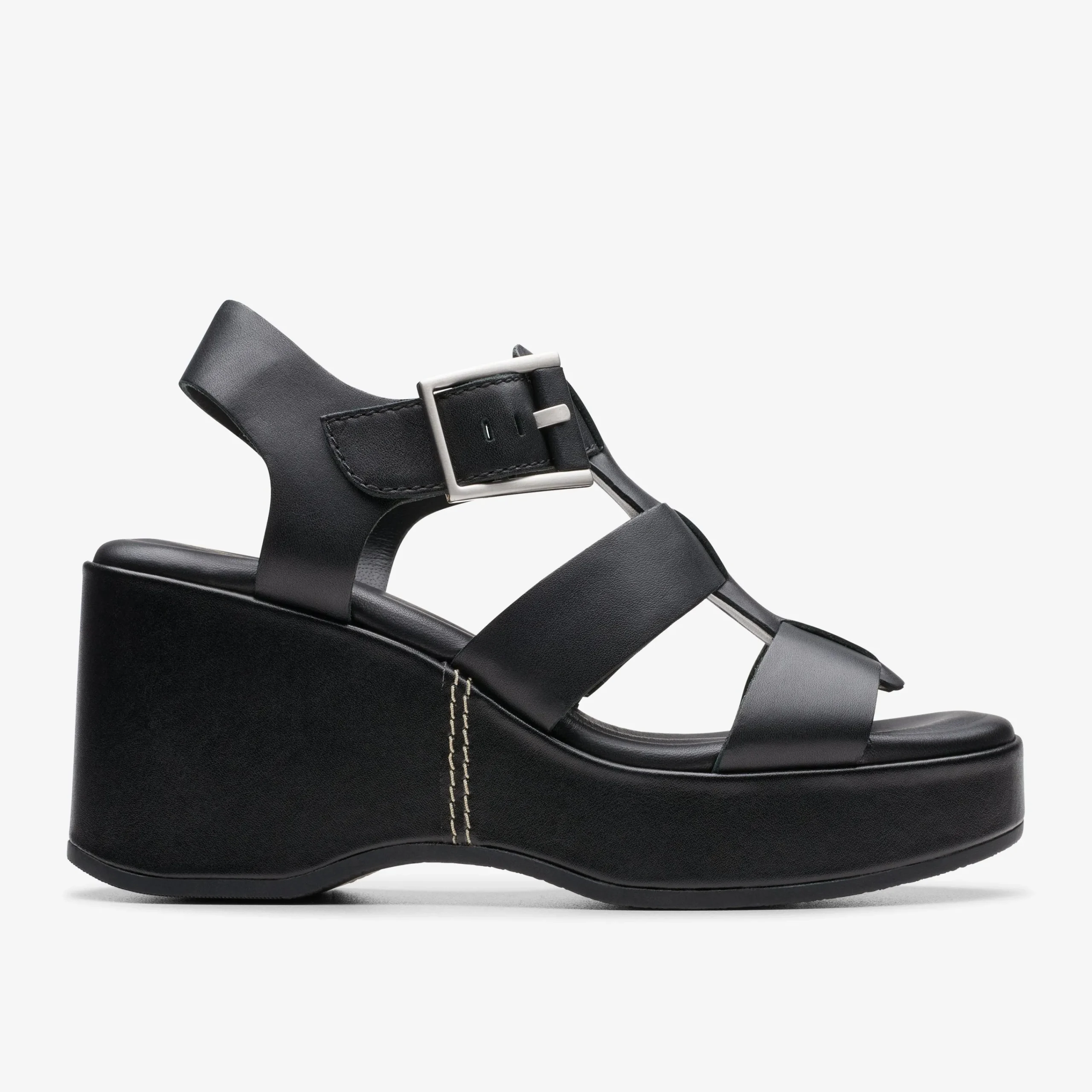 Outlet Manon Cove Black Leather Women Sandal Preview|Sandals & Flip Flops