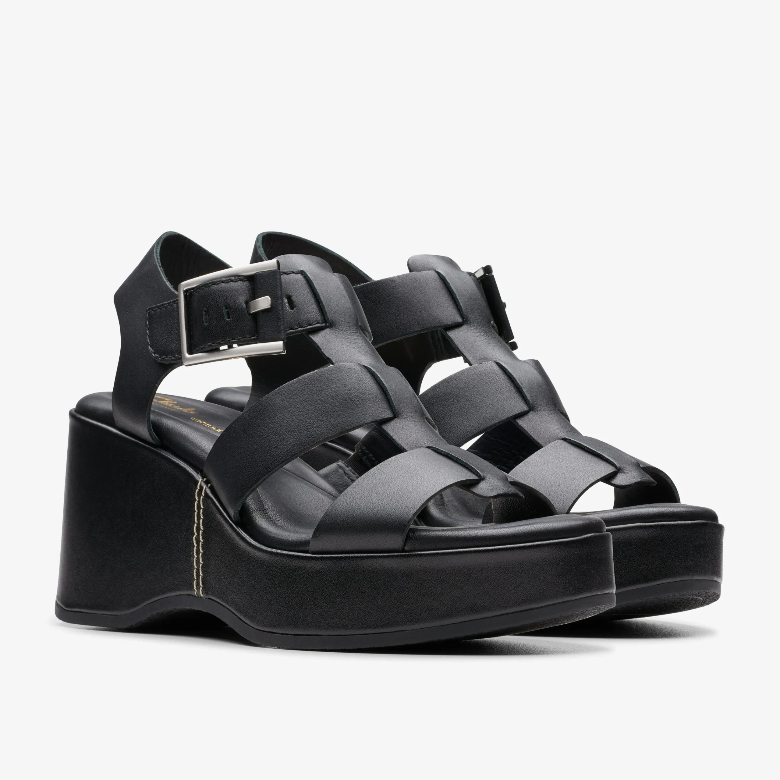 Outlet Manon Cove Black Leather Women Sandal Preview|Sandals & Flip Flops