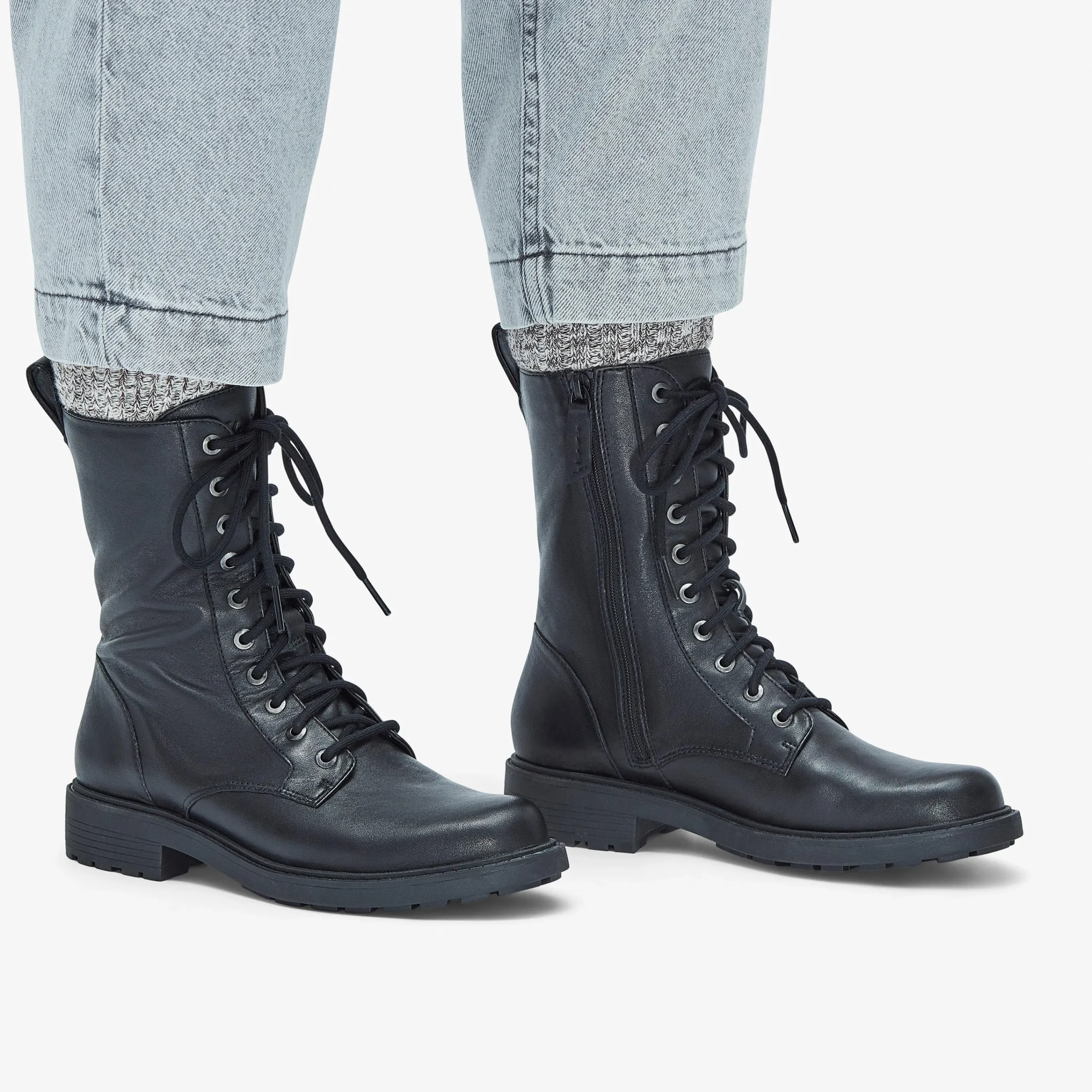 New Orinoco 2 Style Black Leather Women Boots & Booties