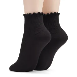 Rosewelt Crew Black/Black Women Accessories|Socks