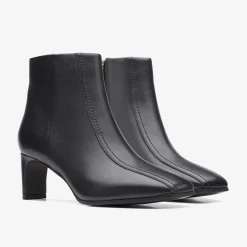 Online Seren 55 Top Black Leather Women Boots & Booties|Dress Shoes