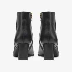 Online Seren 55 Top Black Leather Women Boots & Booties|Dress Shoes