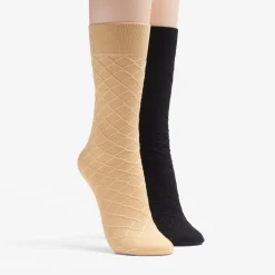 Clearance Textured Trouser Multicolour Women Accessories|Socks