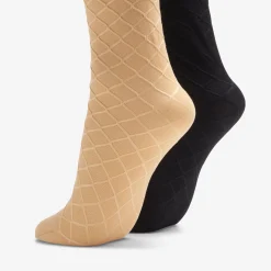 Clearance Textured Trouser Multicolour Women Accessories|Socks