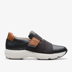 Online TIVOLI STRAP Black Leather Women Sneakers|Slip-Ons