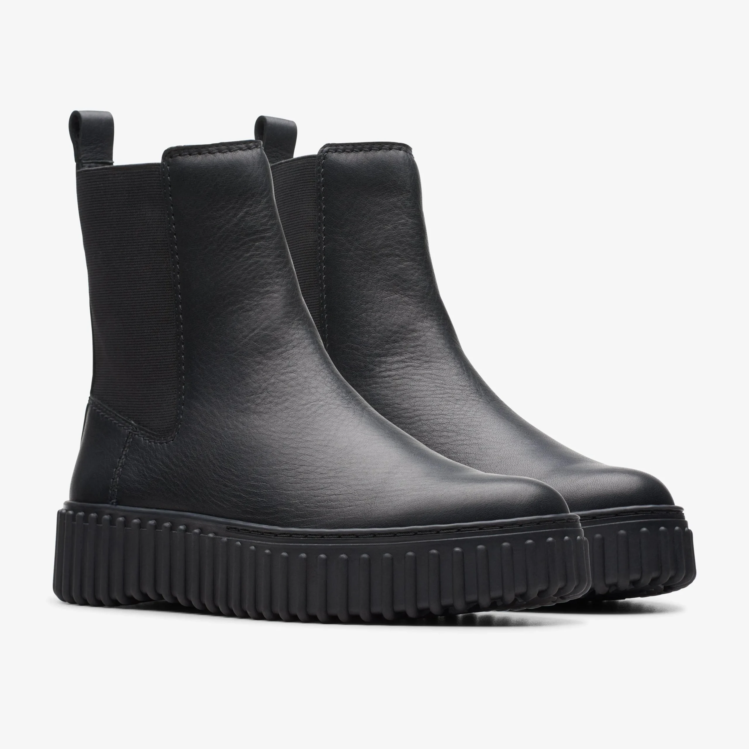 Torhill Maple Black Leather Women Boots & Booties|Torhill Collection