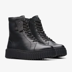 Discount Torhill Rise Black Leather Women Boots & Booties|Torhill Collection