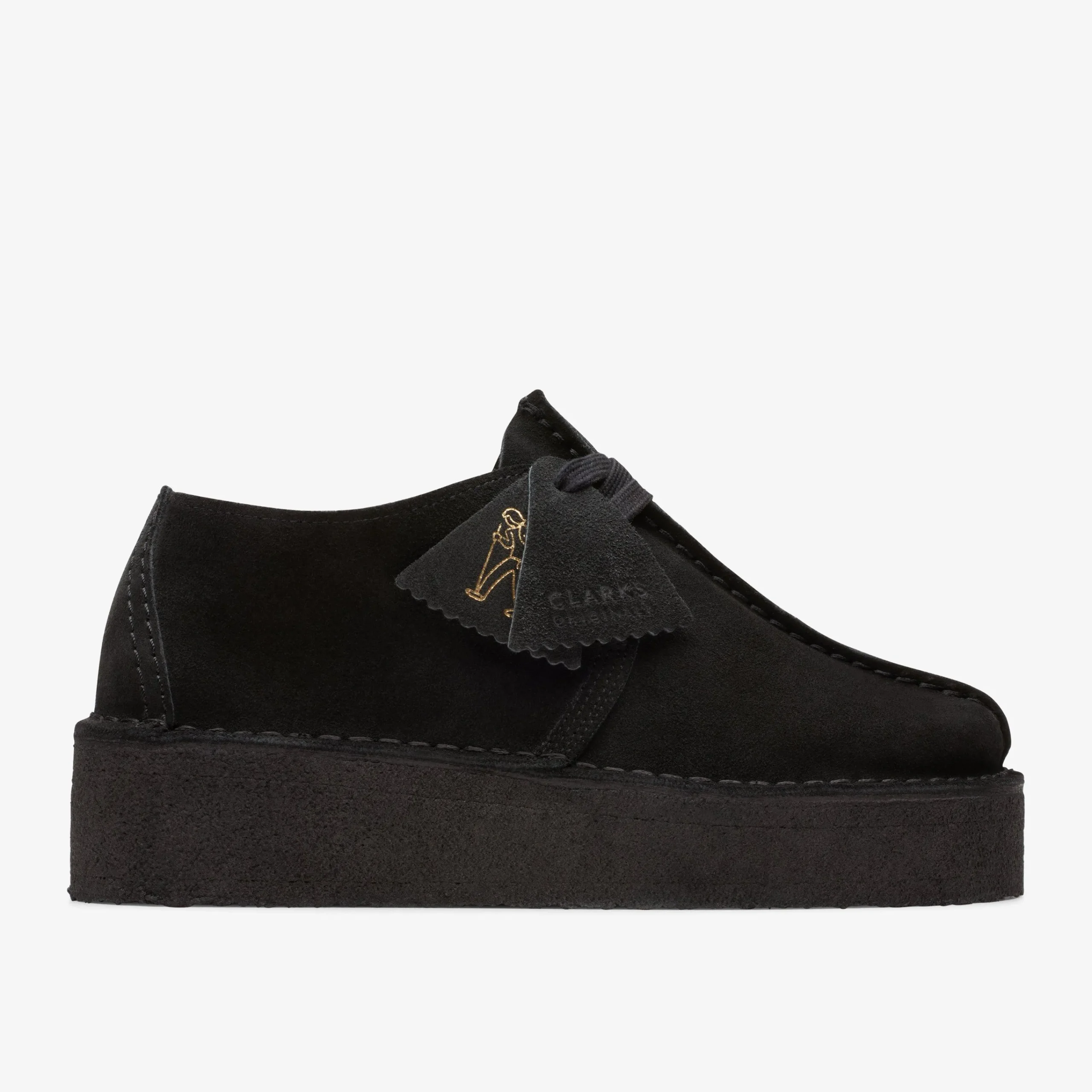 Online Trek Wedge Black Suede Women Originals|Desert Trek