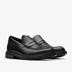 Hot Un Shire Step Black Leather Casual Dress Shoes|Dress Shoes