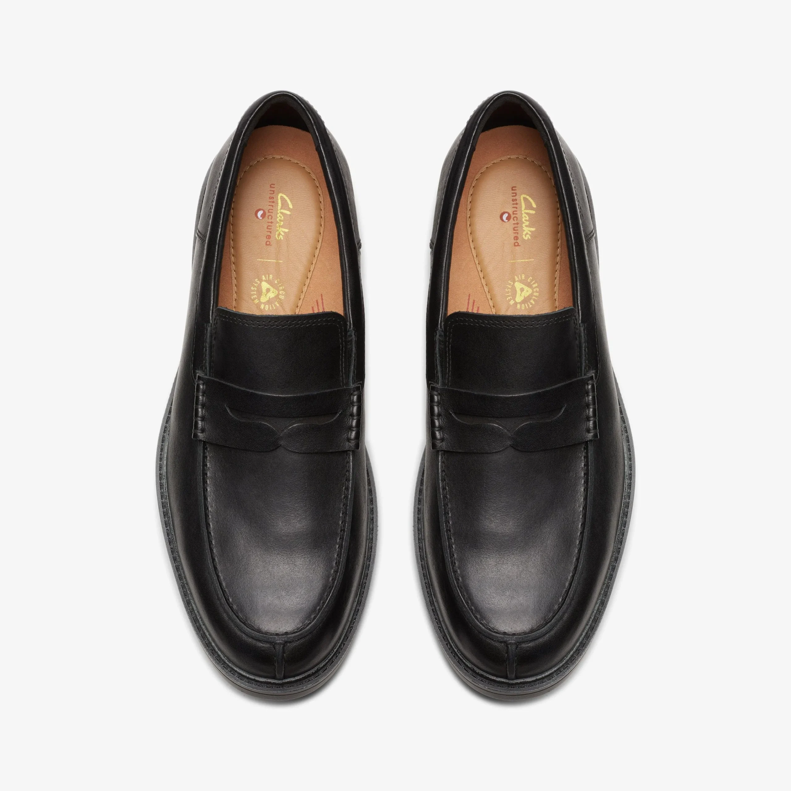 Hot Un Shire Step Black Leather Casual Dress Shoes|Dress Shoes