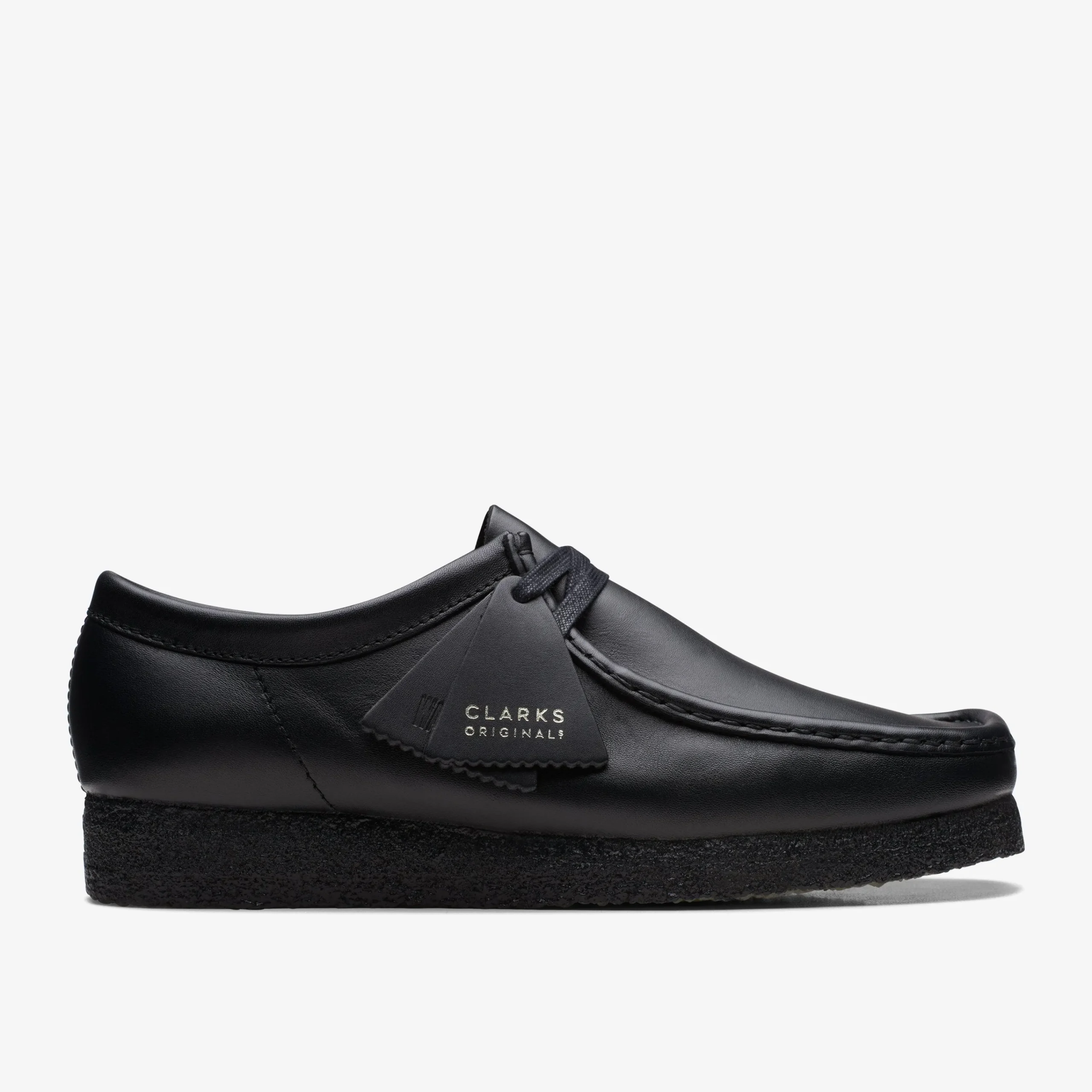 Hot Wallabee Black Leather Wallabees|Wallabees
