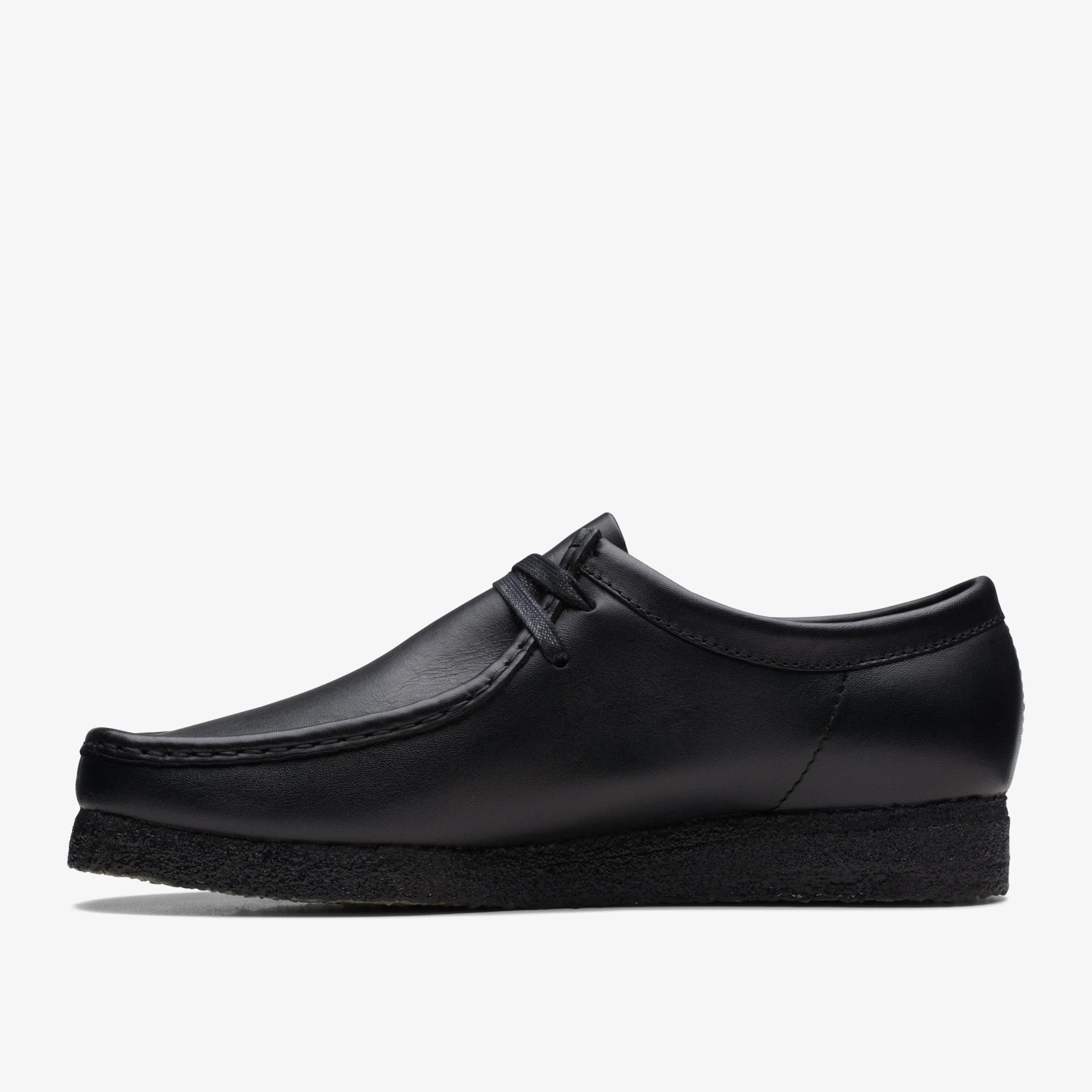 Hot Wallabee Black Leather Wallabees|Wallabees