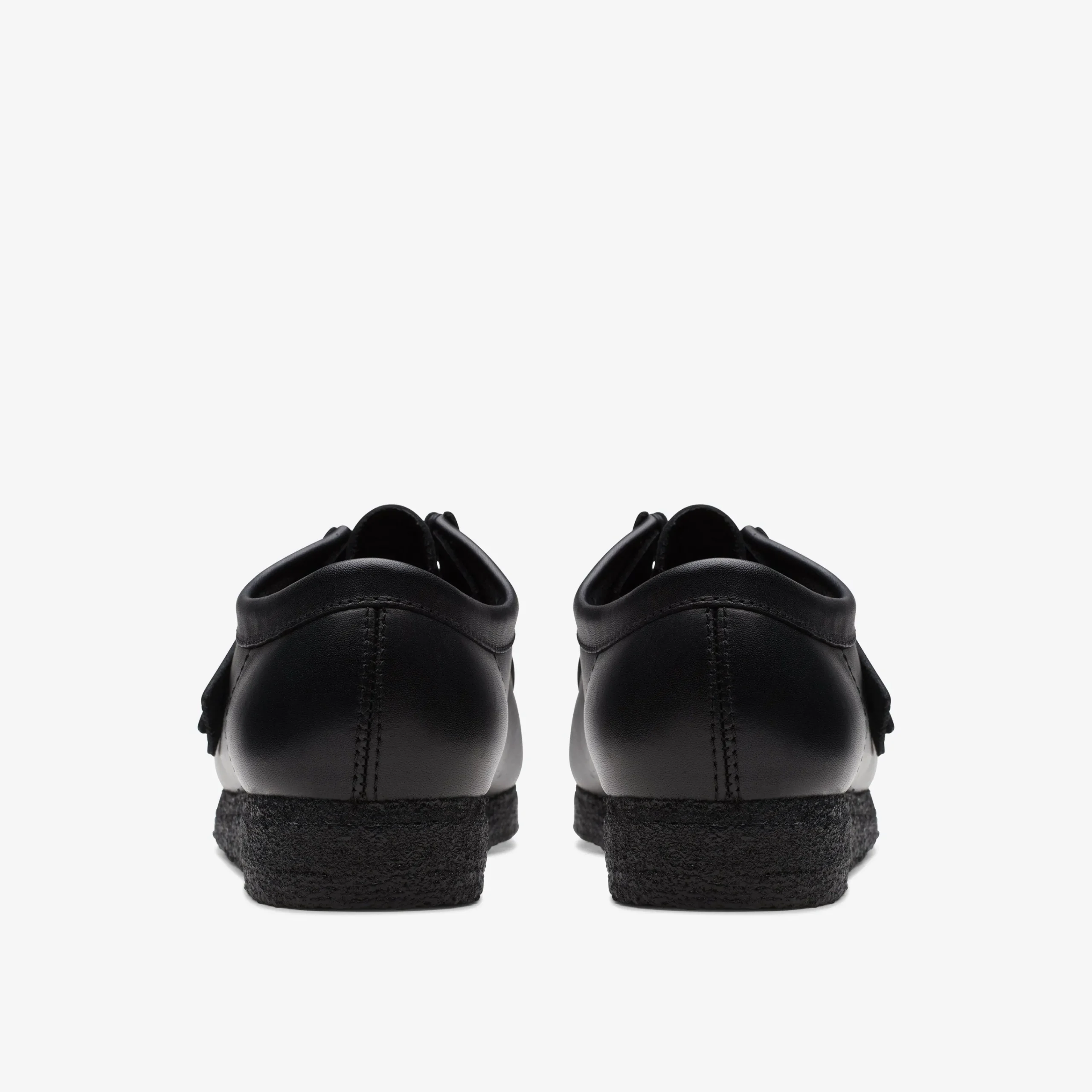 Hot Wallabee Black Leather Wallabees|Wallabees