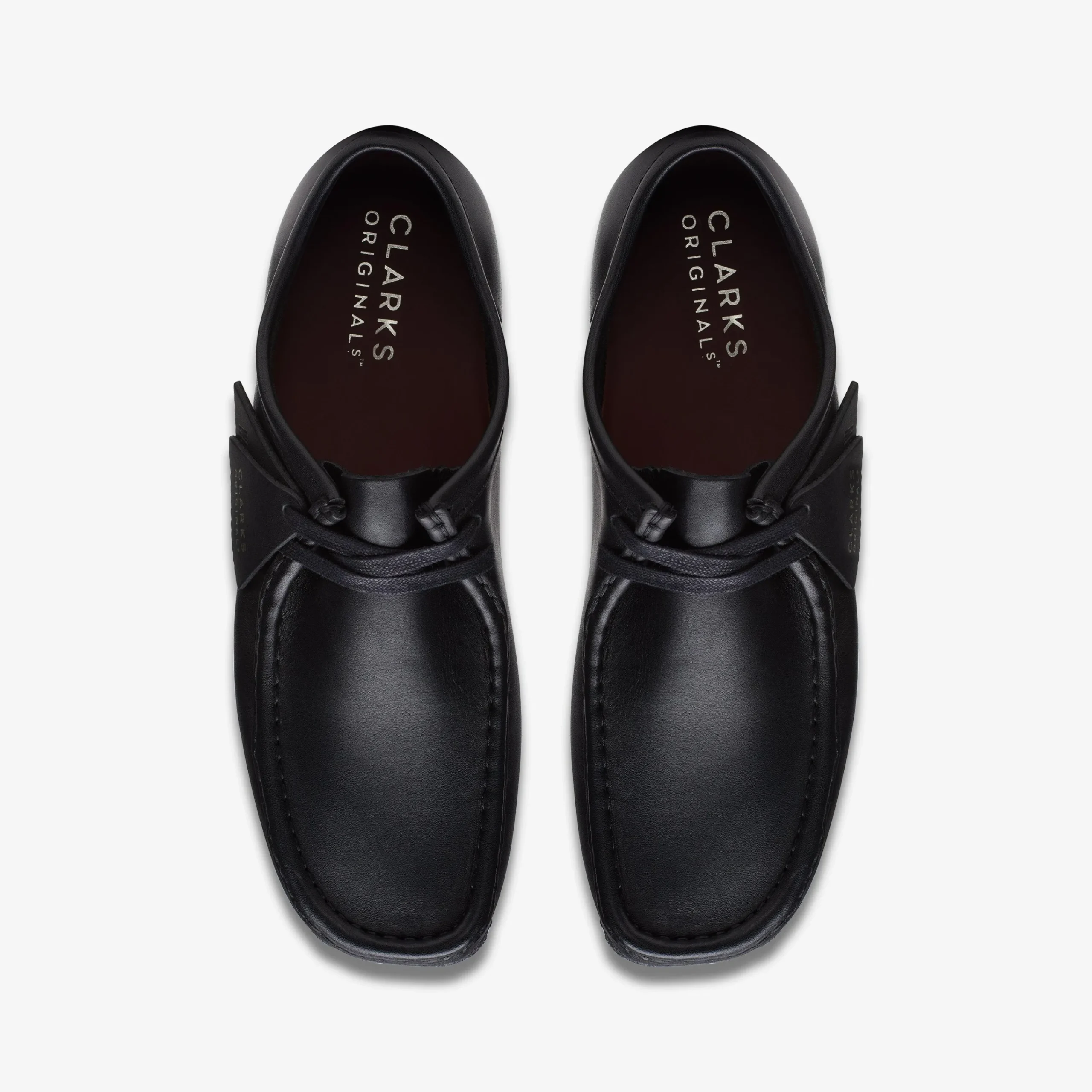 Hot Wallabee Black Leather Wallabees|Wallabees