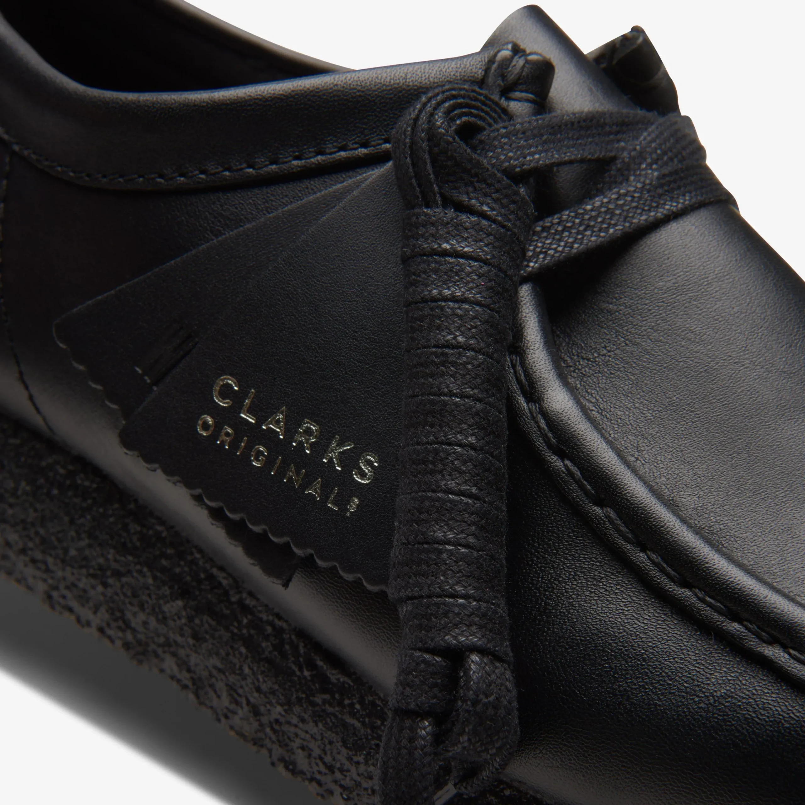 Hot Wallabee Black Leather Wallabees|Wallabees