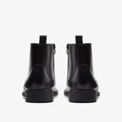 Best Whiddon Zip Black Leather Dress Shoes|Boots